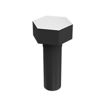0S-1615: 1/4-20" Threaded External Hexagonal Steel Bolt