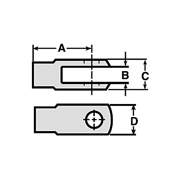 6F-7010: Rod End-Yoke