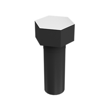 [0L1178] 0L-1178: 3/4-10" Threaded External Hexagonal Steel Bolt
