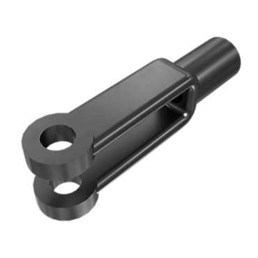 [8B3768] 8B-3768: 1/4-28" Threaded Steel Yoke Rod End