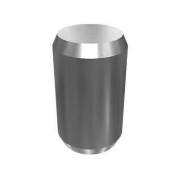 [1F1006] 1F-1006: 15.75mm Long Chamfered End Steel Dowel Pin